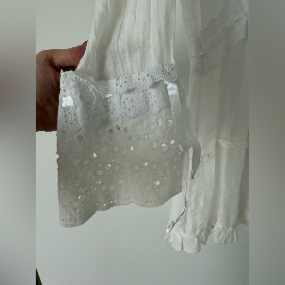 Vintage Y2K Romantic Feminine Ruffle Silk Blend Swim Cover Up or Nightie - Picture 3 of 14
